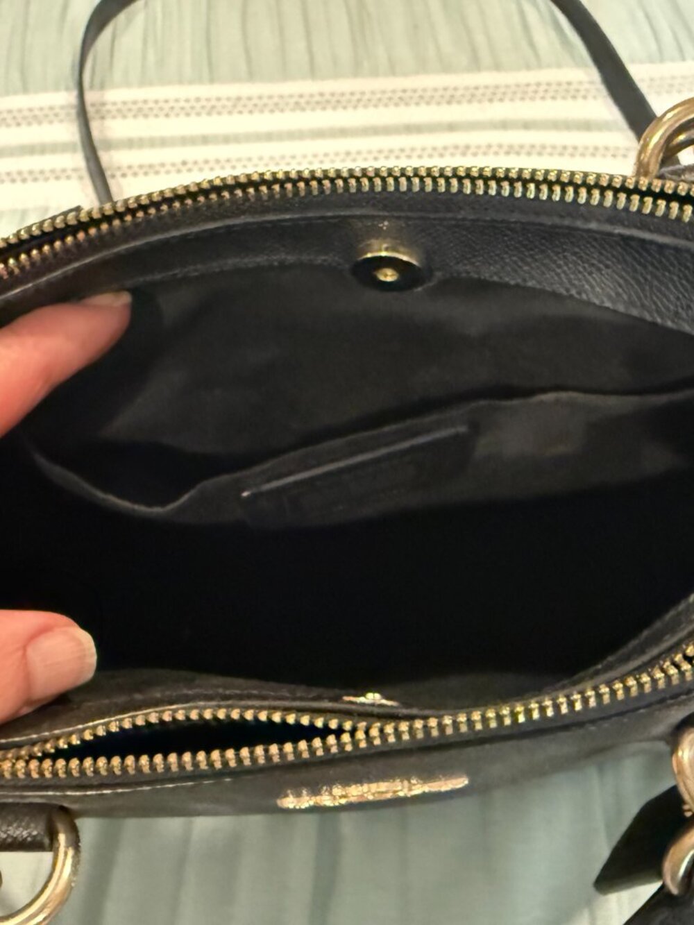 Black Coach Purse - Picture 3 of 3